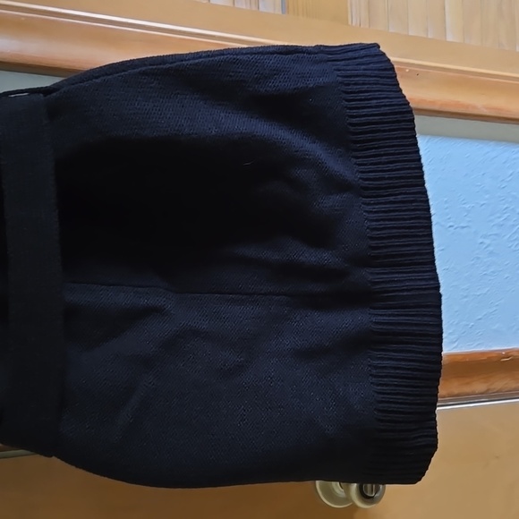 L@@K The Limited Black Fold Collar Open Vest Sweater S - Picture 6 of 9